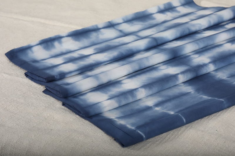 Trade Star 5 Yard 100% Cotton Shibori Fabric Indian Cotton Handmade Fabric for Dressmaking Natural Indigo Tie Dye Cloth for Highly Durable Sewing Fall Decor Beautiful Premium Quality Cloths Pattern 1 - Image 4